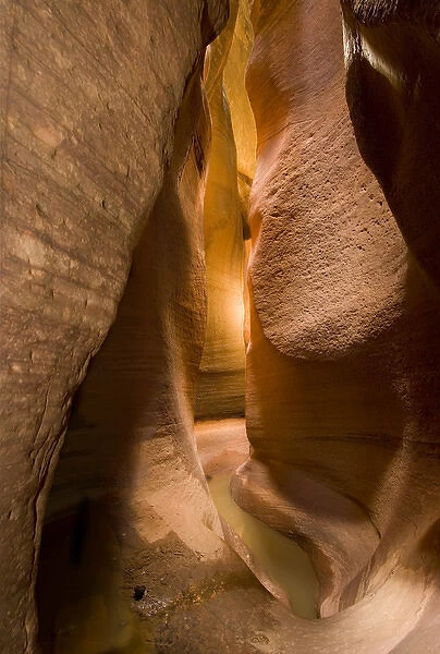 The Key Hole, slot canyon, Zion National Park, near Springdale, Utah