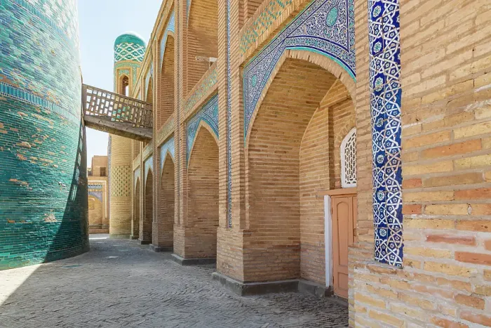 Framed Print : Khiva, Xorazm Region, Uzbekistan, Central Asia. Alley adjacent to the Kalta Minor Minaret Framed Print : Khiva, Xorazm Region, Uzbekistan, Central Asia. Alley adjacent to the Kalta Minor Minaret