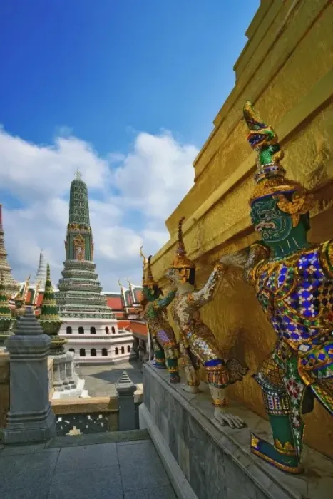Framed Print : Khon figures guarding stupa, Wat Phra Kaeo, Bangkok, Thailand Framed Print : Khon figures guarding stupa, Wat Phra Kaeo, Bangkok, Thailand