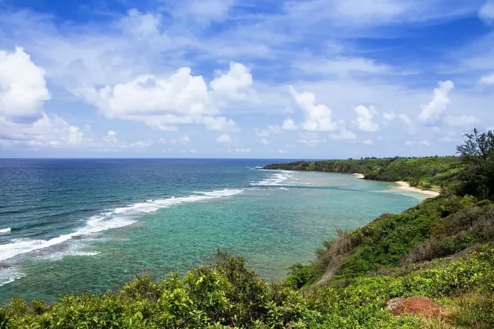 Framed Print : Kilauea, Kauai, Hawaii, USA. Views over the Kilauea coastline