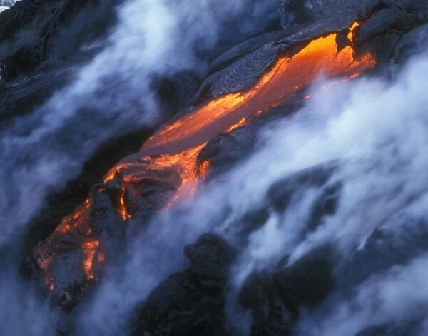 Kilauea Lava Flow, Hawaii, USA