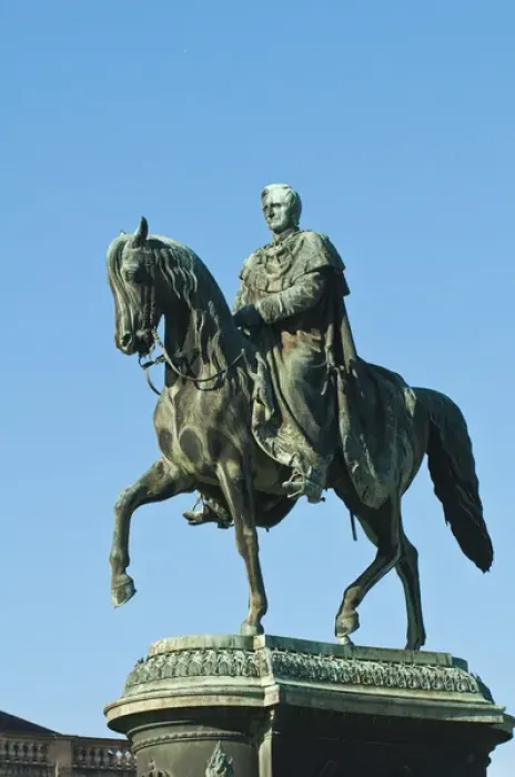 Framed Print : King John Statue in theatre square at the Semperoper (opera house), Dresden, Germany Framed Print : King John Statue in theatre square at the Semperoper (opera house), Dresden, Germany