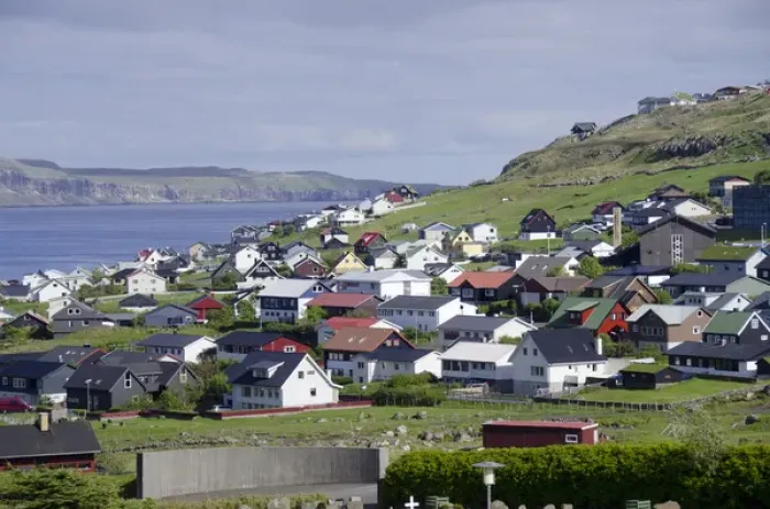 Framed Print : Kingdom of Denmark, Faroe Islands (aka Foroyar). Capital and port city of Torshavn Framed Print : Kingdom of Denmark, Faroe Islands (aka Foroyar). Capital and port city of Torshavn