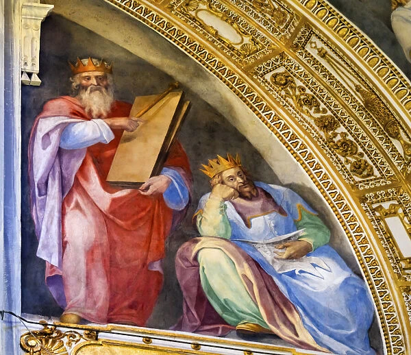 Kings Fresco Santa Maria Maggiore, Rome, Italy. Built 422-432, in honor of Virgin Mary