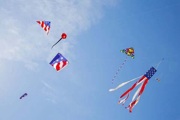 Kites flying at Flagler Beach, Florida