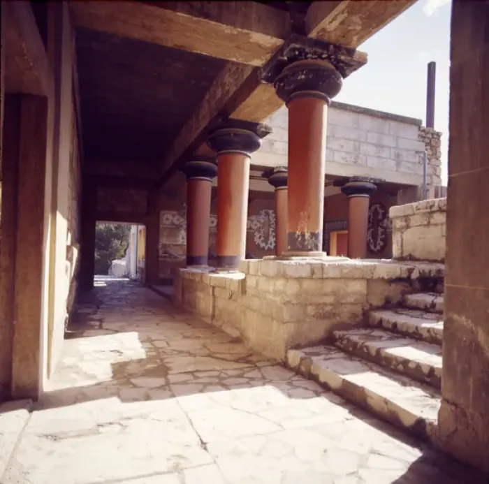 Framed Print : Knossos, The Grand Staircase. Minoan Palace. Crete Framed Print : Knossos, The Grand Staircase. Minoan Palace. Crete