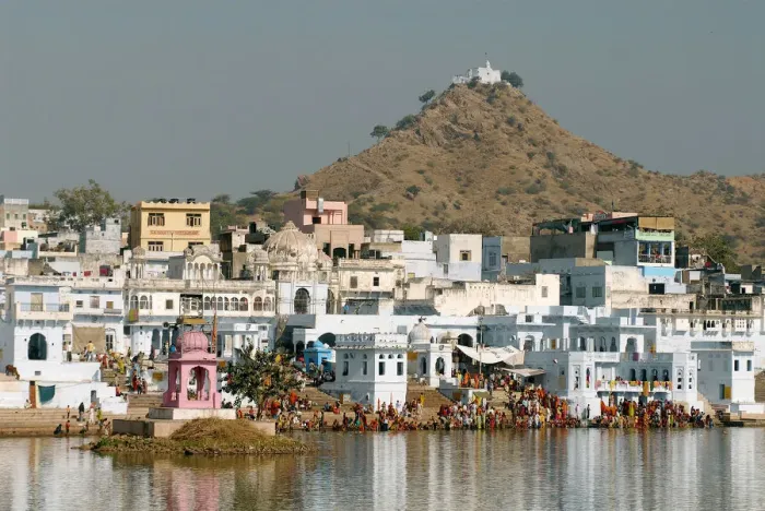 Framed Print : Know as the aCity of Templesa Pushkar is has over 400 temples and 52 ghats surrounding Framed Print : Know as the aCity of Templesa Pushkar is has over 400 temples and 52 ghats surrounding