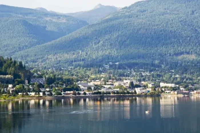 Framed Print : Kootenay Lake in Nelson British Columbia