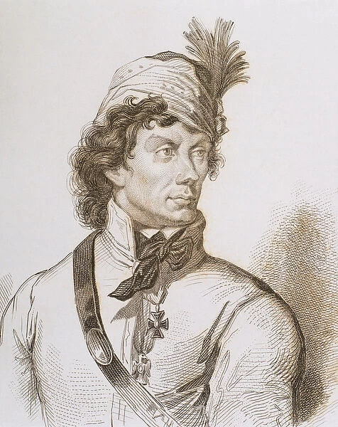 Kosciuszko, Tadeusz (1746-1817), Polish general and national hero. Engraving