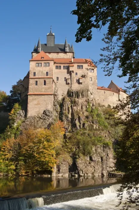 Framed Print : Kriebstein Castle and Zschopau River, Germany Framed Print : Kriebstein Castle and Zschopau River, Germany