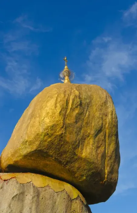 Framed Print : Kyaiktiyo Pagoda (Gold Rock), a small pagoda built on the top of a granite boulder Framed Print : Kyaiktiyo Pagoda (Gold Rock), a small pagoda built on the top of a granite boulder