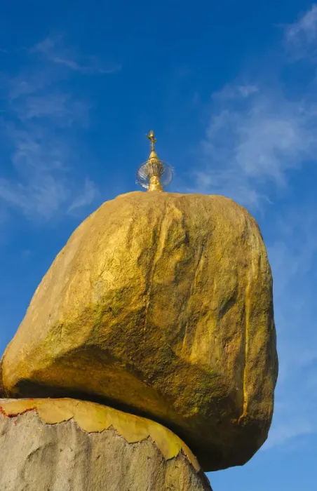 Framed Print : Kyaiktiyo Pagoda (Gold Rock), a small pagoda built on the top of a granite boulder Framed Print : Kyaiktiyo Pagoda (Gold Rock), a small pagoda built on the top of a granite boulder