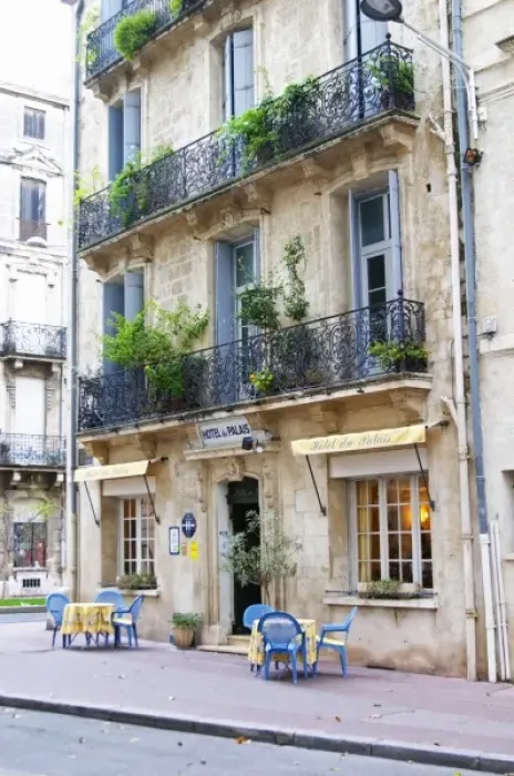 Framed Print : L Hotel du Palais hotel. Montpellier. Languedoc. France. Europe