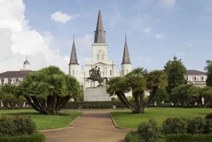 Framed Print : LA, New Orleans, French Quarter, Jackson Square, St