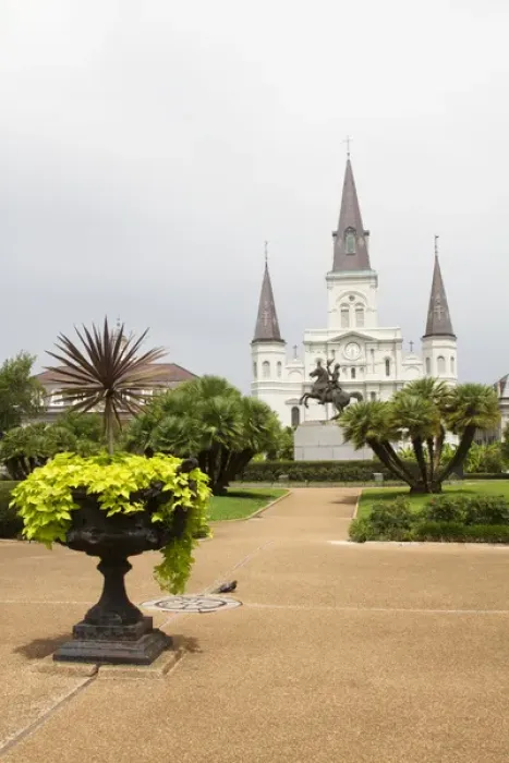 Framed Print : LA, New Orleans, French Quarter, Jackson Square, St Framed Print : LA, New Orleans, French Quarter, Jackson Square, St