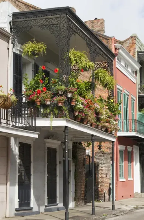 Framed Print : LA, New Orleans, French Quarter, architecture
