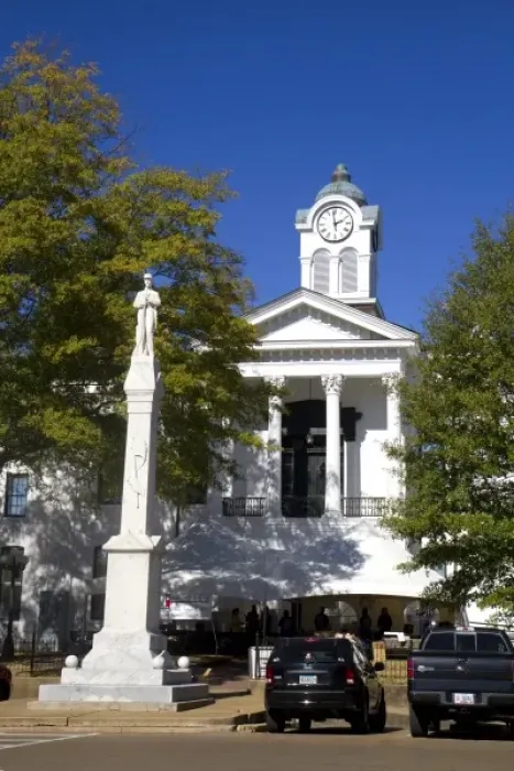 Framed Print : The Lafayette County Courthouse located in The Square area of Oxford, Mississippi, USA