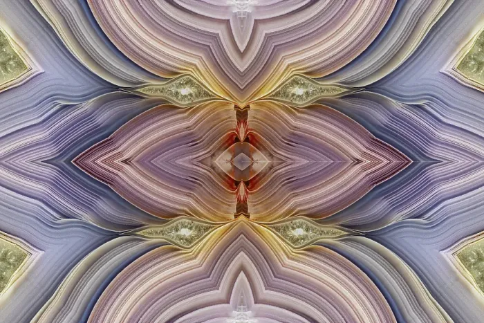 Framed Print : Laguna agate kaleidoscope repeating mirror-effect pattern Framed Print : Laguna agate kaleidoscope repeating mirror-effect pattern
