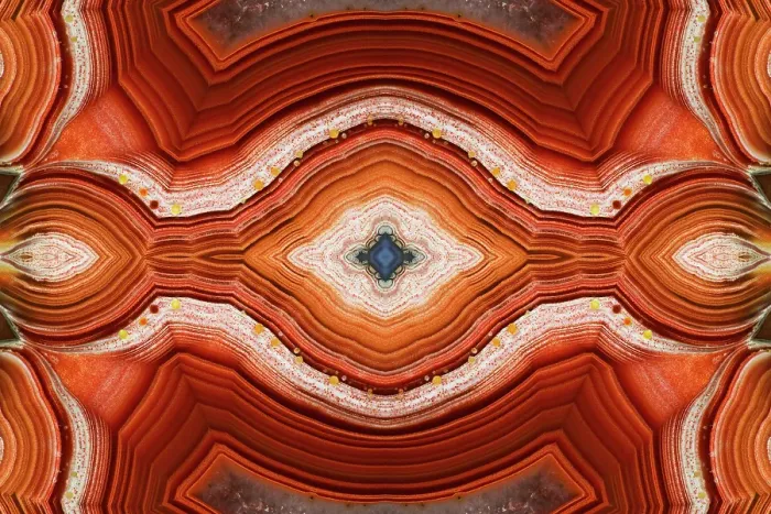 Framed Print : Laguna agate kaleidoscope repeating mirror-effect pattern Framed Print : Laguna agate kaleidoscope repeating mirror-effect pattern
