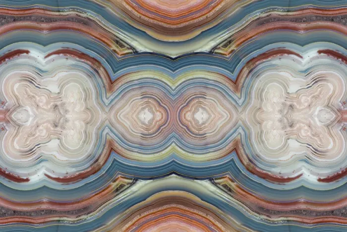 Framed Print : Laguna agate kaleidoscope repeating mirror-effect pattern Framed Print : Laguna agate kaleidoscope repeating mirror-effect pattern