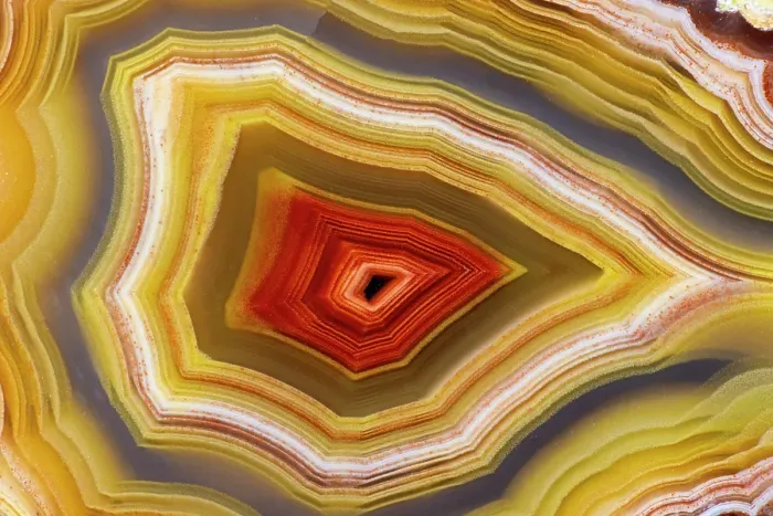 Framed Print : Laguna agate from Mexico