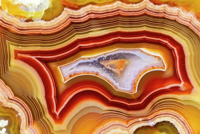 Framed Print : Laguna agate from Mexico