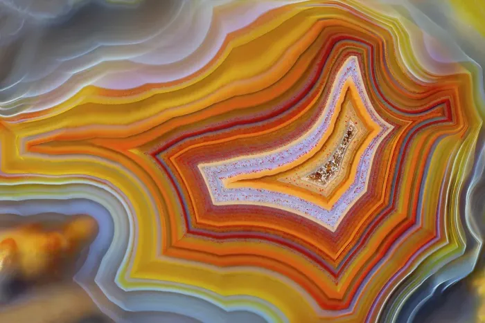 Framed Print : Laguna agate from Mexico Framed Print : Laguna agate from Mexico