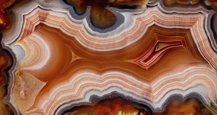 Framed Print : Laguna agate from Mexico Framed Print : Laguna agate from Mexico