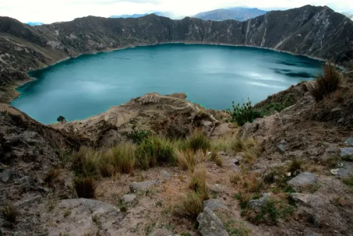 Framed Print : Laguna Quilotoa, Ecuador Framed Print : Laguna Quilotoa, Ecuador