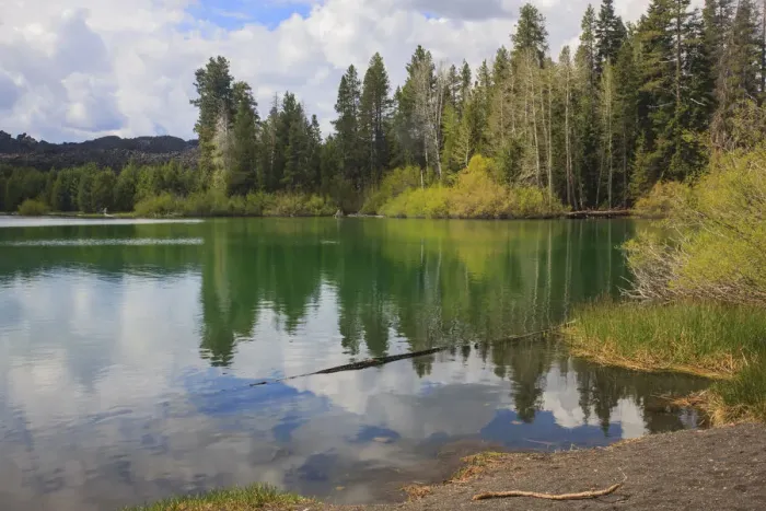 Framed Print : Lake located at the northeast corner of Lassen Volcanic Park in Northern California Framed Print : Lake located at the northeast corner of Lassen Volcanic Park in Northern California