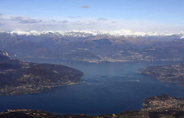 Lake of Lugano, on the border between Switzerland, north side, and Italy, south side