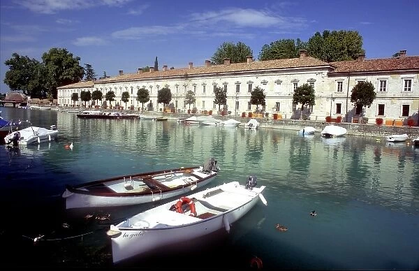 The lake town of Peschiera del Garda on Lake Garda, Italy
