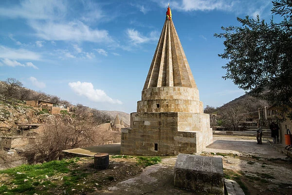 Lalish capital of the Kurdish sect of the Yazidis in Iraq Kurdistan