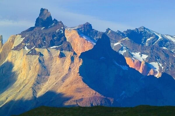 Landscape of Cuernos del Paine, Torres del Paine National Park, Patagonia, Chile