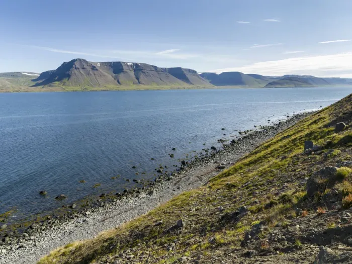 Framed Print : Landscape at fjord Dyrafjordur. The remote Westfjords in northwest Iceland Framed Print : Landscape at fjord Dyrafjordur. The remote Westfjords in northwest Iceland