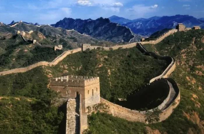 Framed Print : Landscape of Great Wall, Jinshanling, China