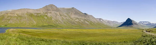 Landscape near Onundarfjordur. The Westfjords (Vestfirdir) in Iceland