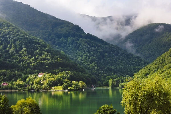 Landscape of Pilva River, Jajce, Bosnia