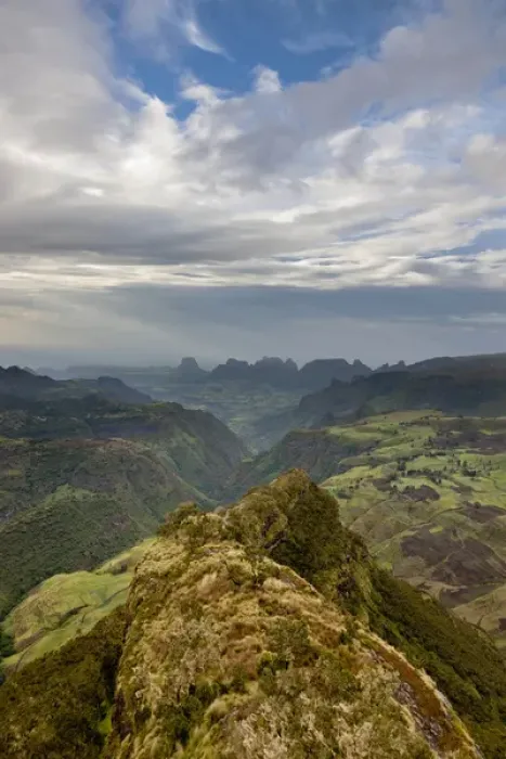 Framed Print : Landscape in the Semien Mountains National Park, Ethiopia Framed Print : Landscape in the Semien Mountains National Park, Ethiopia