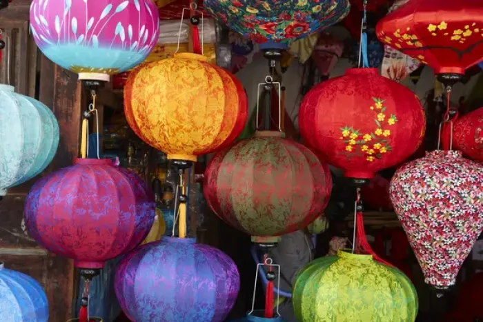 Framed Print : Lantern shop, Hoi An (UNESCO World Heritage Site), Vietnam