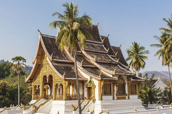 Laos, Luang Prabang. Wat Ho Pha Bang, Royal Palace