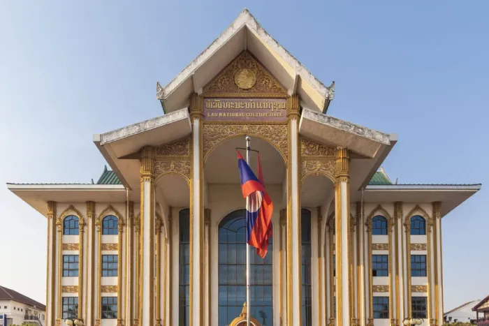 Framed Print : Laos, Vientiane. Lao National Culture Hall exterior Framed Print : Laos, Vientiane. Lao National Culture Hall exterior