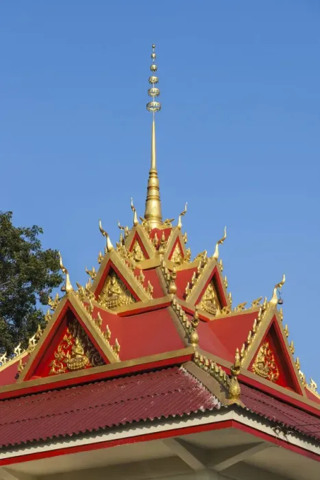 Framed Print : Laos, Vientiane. Wat Mixai detail Framed Print : Laos, Vientiane. Wat Mixai detail