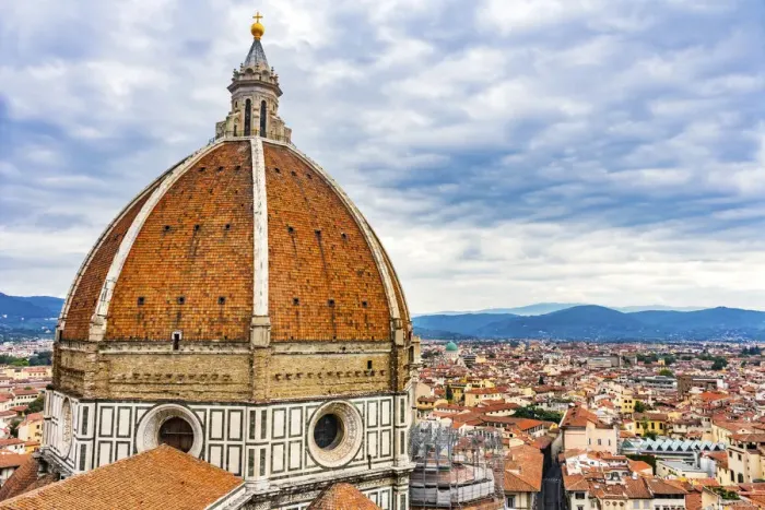 Framed Print : Large dome golden cross, Duomo Cathedral, Florence, Italy Framed Print : Large dome golden cross, Duomo Cathedral, Florence, Italy