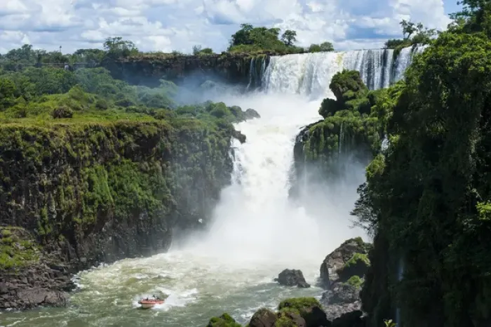 Framed Print : Largest waterfalls Unesco world heritage sight Foz de Iguazu, Argentina
