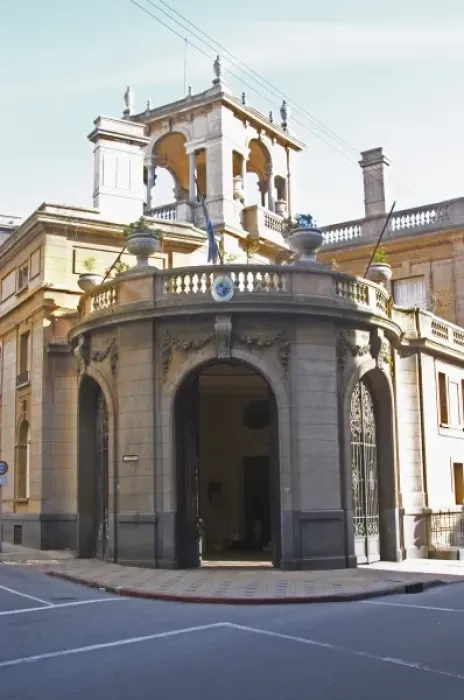 Framed Print : A late 19th century palace, now a government building in the Old Town Ciudad Vieja