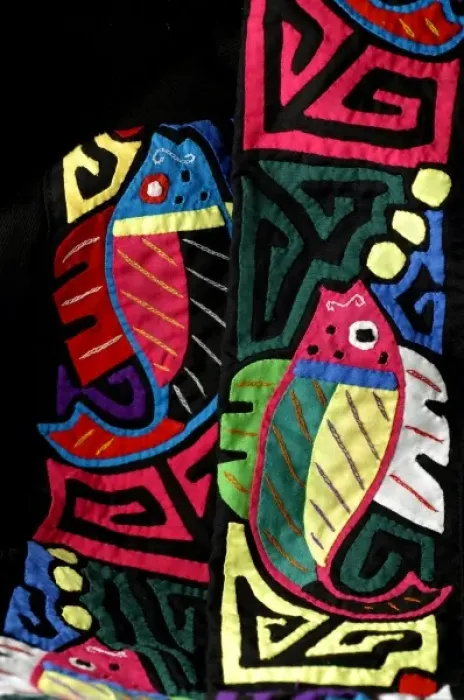 Framed Print : Latin America, Panama, Panamanian arts & crafts. Traditional Kuna Indian handmade textile mola Framed Print : Latin America, Panama, Panamanian arts & crafts. Traditional Kuna Indian handmade textile mola