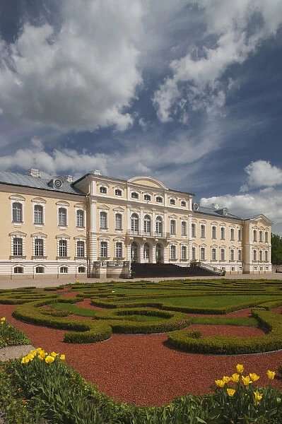 Latvia, Southern Latvia, Zemgale Region, Pilsrundale, Rundale Palace, b. 1740, Bartolomeo Rastrelli