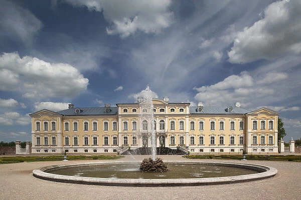 Latvia, Southern Latvia, Zemgale Region, Pilsrundale, Rundale Palace, b. 1740, Bartolomeo Rastrelli