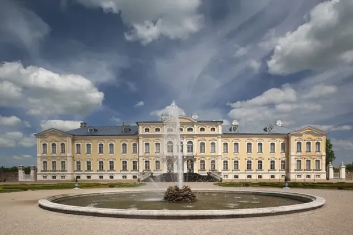Framed Print : Latvia, Southern Latvia, Zemgale Region, Pilsrundale, Rundale Palace, b. 1740, Bartolomeo Rastrelli Framed Print : Latvia, Southern Latvia, Zemgale Region, Pilsrundale, Rundale Palace, b. 1740, Bartolomeo Rastrelli